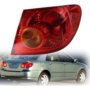 1-Pack RH Tail Light Assembly Replacement for 2003-2008 Corolla Passenger Side Outer 81561-02290