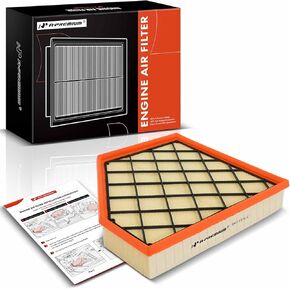 A-Premium Front Engine Air Filter Compatible with Chevrolet Camaro 2016-2022, V8 6.2L, Flexible Panel, Replace# 23323508