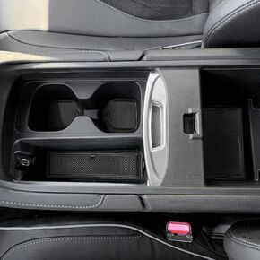 auovo Anti-Dust Mats Compatible with Acura RDX 2019 2020 2021 2022 2023 Door Slot Pad Car Interior Automotive Decoration Center Console Liners Door Liners Cup Holder Liners (16PCS/Set) (Black)