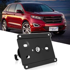 New Front Grille No Drill License Plate Mount Bracket Holder Compatible with Ford Edge 2nd gen 2015-2024ST, Escape 4th gen 2020-2024, Expedition 4th gen 2018-2024, Explorer 6th gen 2020-2025