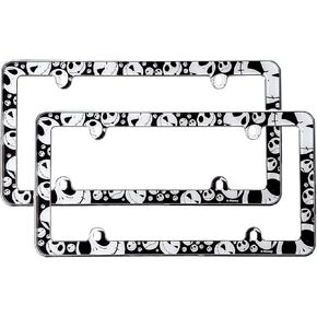 Pair of Disney Nightmare Before Christmas Jack Skellington Plastic License Plate Frame