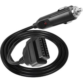 YACSEJAO OBD2 Female to Cigarette Lighter Cable OBDII Vehicle ECU Emergency Memory Saver Power Supply Cable for 12V DC Power Source,1M/3.3Ft