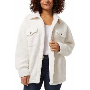 32 DEGREES Women's Cozy Fleece Shirt Jacket Oversized