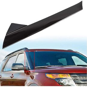 Right A-Pillar Molding Windshield Outer Trim Compatible with 2011-2019 Ford Explorer 4 Door Utility Replace for BB5Z-7803145-AA, BB5Z-7803137-AB W/Side Tape (Passenger Side)