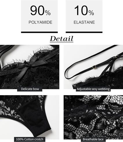 UMMISS Sexy Cheeky Underwear for Women Adjustable Lace Wicking Bikini Criss Cross Breathable Panties Ladies Hipster Briefs in Saudi Arabia