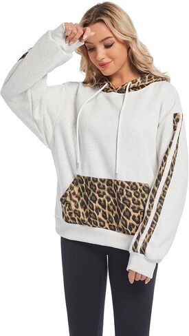 Cheetah Print Hoodie Leopard Print Hoodies for Women Hoodies Y2K Graphic Hoodie Sweatshirt in Saudi Arabia