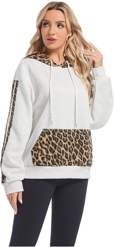 Cheetah Print Hoodie Leopard Print Hoodies for Women Hoodies Y2K Graphic Hoodie Sweatshirt in Saudi Arabia