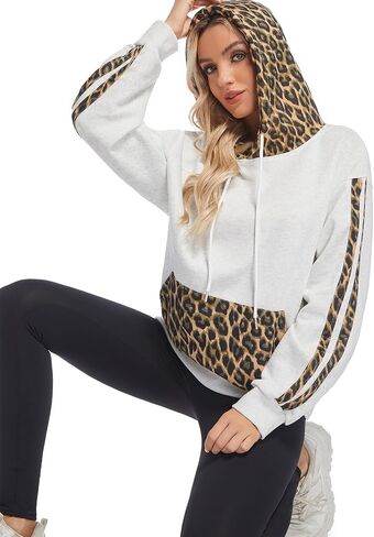Cheetah Print Hoodie Leopard Print Hoodies for Women Hoodies Y2K Graphic Hoodie Sweatshirt in Saudi Arabia
