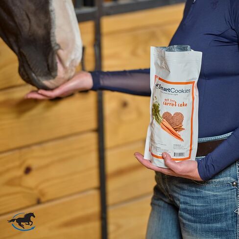 ملفات تعريف الارتباط الذكية SMARTPAK | علاجات صحية للخيول مصنوعة من دقيق جوز الهند، ولب البنجر، والبرسيم، وزيت بذور الكتان | حلوى الحصان الخالية من السكر | كوكيز بنكهة خبز الموز للخيول، كيس 3 رطل in Saudi Arabia