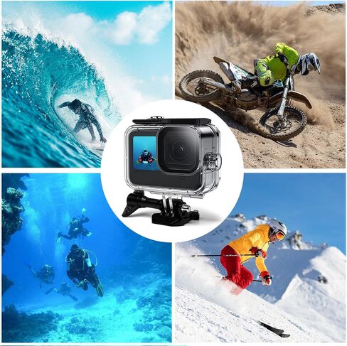 Waterproof Housing Case for Go Pro Hero 13 Black,Protective Underwater Dive Case Shell for Go Pro Hero13 Black Action Camera Accessories in Saudi Arabia