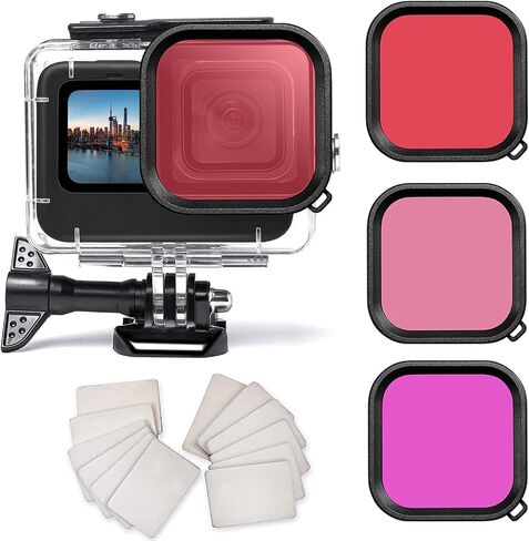 Waterproof Housing Case for Go Pro Hero 13 Black,Protective Underwater Dive Case Shell for Go Pro Hero13 Black Action Camera Accessories in Saudi Arabia