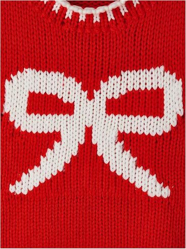 MakeMeChic Women's Bow Knot Pattern Sweater Vest Crew Neck Sleeveless Crochet Knitted Crop Tops in Saudi Arabia