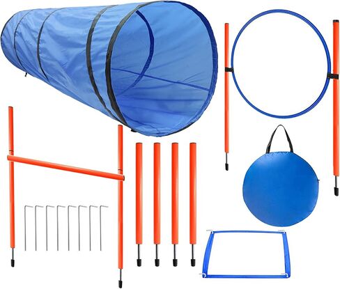 Dog Agility Tunnel with Breathable mesh, Dog Agility Equipment, Dog Agility Training with Carry Bag (Tunnel) in Saudi Arabia