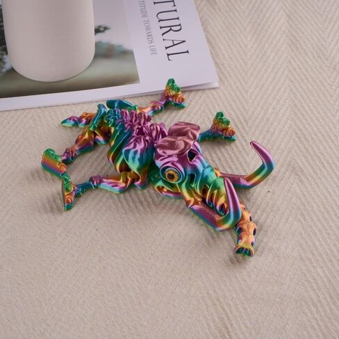 3D Printed Skull Mammoth, Colorful Mammoth, 6.69 inch (17 cm) Mammoth Shaped Gadget Sculpture, Home Decor Statue (Macaron, 17cm) in Saudi Arabia