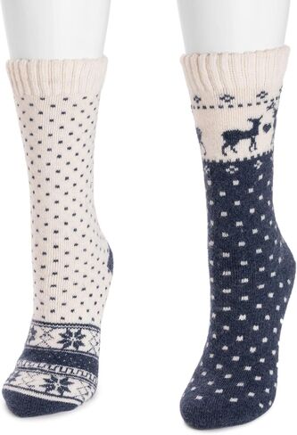 MUK LUKS Women's 2 Pair Pack Wool in Saudi Arabia