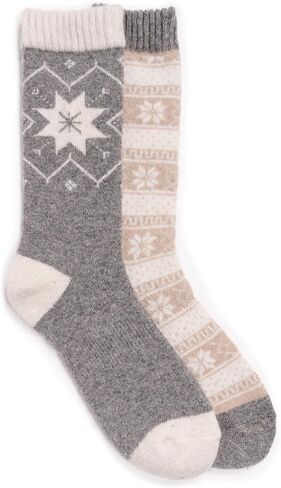 MUK LUKS Women's 2 Pair Pack Wool in Saudi Arabia