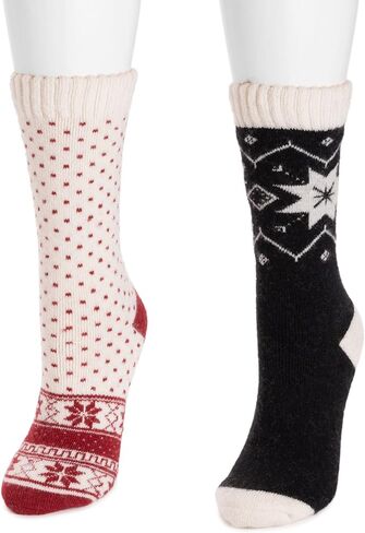 MUK LUKS Women's 2 Pair Pack Wool in Saudi Arabia