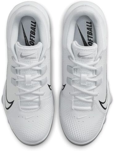 حذاء Nike للسيدات Hyperdiamond 4 Pro مصبوب للكرة اللينة باللون الأبيض | أسود مقاس 11 وسط in Saudi Arabia