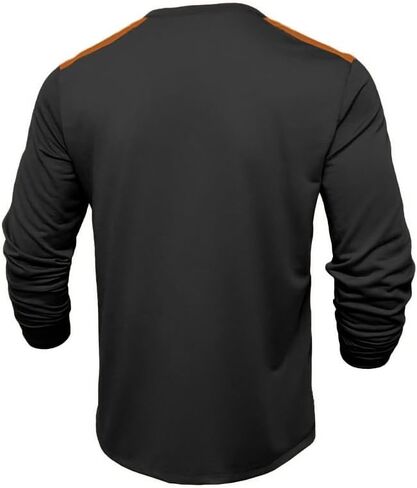 قمصان Henley للرجال كاجوال أساسية بأكمام طويلة وأزرار تي شيرت خفيف الوزن مع جيب in Kuwait