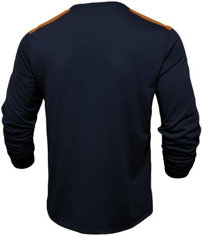 Mens Henley Shirts Casual Basic Long Sleeve Button T-Shirt Lightweight Pullover Tees Tops with Pocket in Saudi Arabia