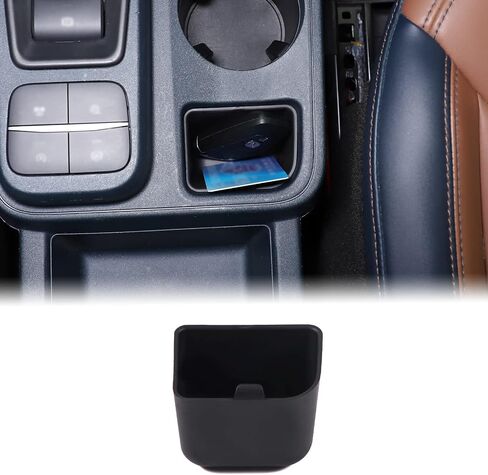 Car Cup Holder Rear Storage Slot Pad Compatible with Ford Maverick 2022-2024 Central Console Cup Holder Compartment Storage Box Organizer Tray Armrest Storage Secondary Container Insert Accessories in Kuwait