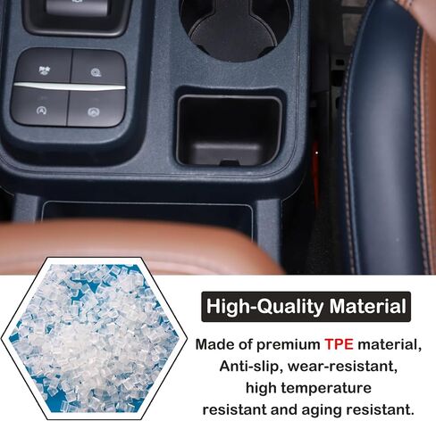 Car Cup Holder Rear Storage Slot Pad Compatible with Ford Maverick 2022-2024 Central Console Cup Holder Compartment Storage Box Organizer Tray Armrest Storage Secondary Container Insert Accessories in Kuwait