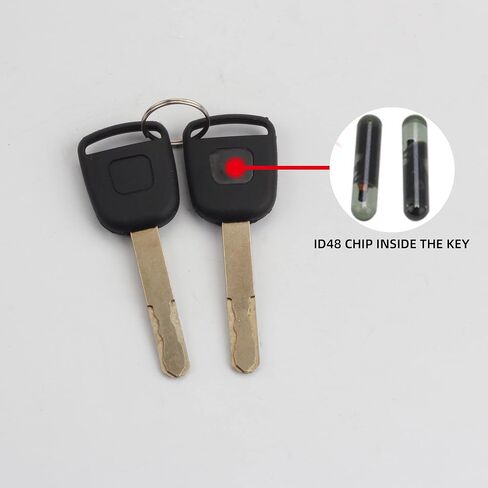 مجموعة أسطوانة قفل مفتاح الإشعال من داسبيكان متوافقة مع Honda Accord CRV FIT Odyssey Civic 2006-2011 06350-SAA-G30 35100-SDA-A71، رقاقة ID46 مفاتيح منع الحركة in Saudi Arabia