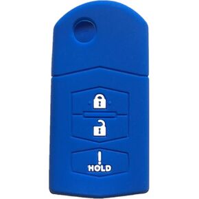 Rpkey Silicone Keyless Entry Remote Control Key Fob Cover Case protector Replacement Fit For Mazda 2 3 5 6 CX-5 CX-7 CX-9 RX-8 MX-5 Miata BGBX1T478SKE125-01 662F-SKE12501 SKE12501 KPU41788