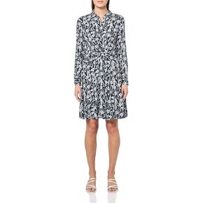Tommy Hilfiger Women's Shirt Long Sleeve Floral Printed Sportswear Dress