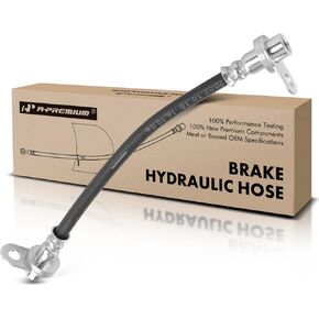 A-Premium Rear Driver Inner Brake Hydraulic Hose Compatible with Select Dodge and Jeep Models - Compass Patriot 2008-2012, Caliber 2007-2012, with Rear Drum brakes - Replace# 5105605AC