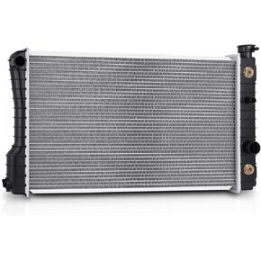 M-AUTO Aluminum Factory Style Radiator Replacement for 1985 1986 1987 1988 Chevrolet S10 Blazer GMC S15 Jimmy Pickup 1-5/16" Inlet, 1-9/16" Outlet DPI 206