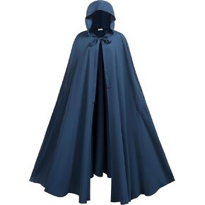 Women Renaissance Cloak with Arm Holes,Medieval Cloak with Hood,Adult Hobbit Cape Halloween