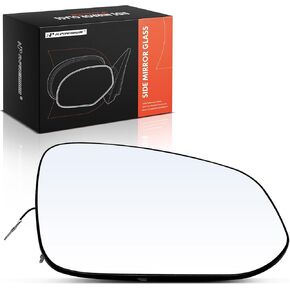 A-Premium Right Passenger Side Heated Mirror Glass with Backing Plate Compatible with Toyota RAV4 2013-2018 - Exterior Side View Convex Mirror