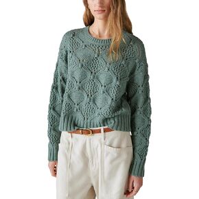 Lucky Brand Women's Open Stitch Pullover Sweater