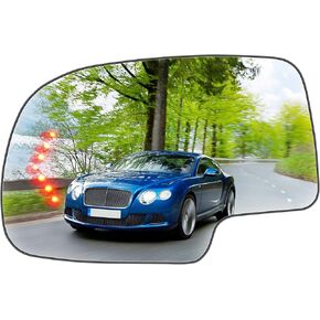 Driver Left Side Mirror Replacement Glass Fits for 2003-2006 Chevrolet Silverado Suburban Tahoe for GMC Sierra Yukon Heated Mirror Glass with Signal Light 128-04034L, 56318, 88944391