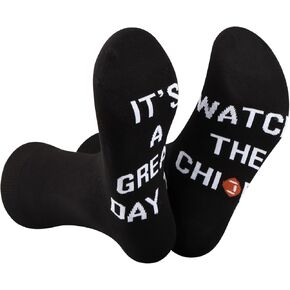 VAMSII 2 Pairs Novelty Football Socks It's A Great Day To Watch The Ch Socks Gift For Football Team Fans