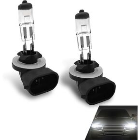 2 PCS 9005 Car Halogen Bulb, 12V 55W Quartz Lamp Ultra-bright Beam Low/High Beam Light Replacement, All-in-one Plug and Play Bulb, Universal Lighting Accessories for Car (Warm White Light #9005)