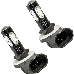 Caltric 2 Headlight LED Bulbs Compatible with Polaris RZR S 800 2009-2010 / RZR 800 EFI 2008 2009 2010