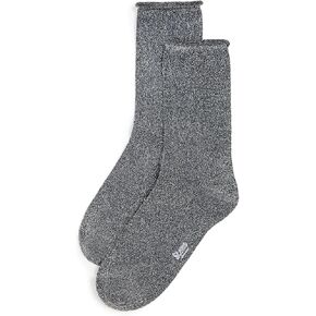 STEMS Women's Fine Metallic Rolled Socks