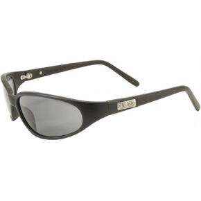Black Flys Micro Fly Sunglasses - Matte Black - Smoke Polarized Lenses, Small