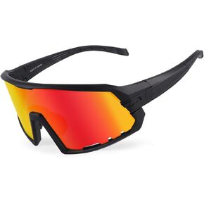 BangLong Cycling Glasses Sports Sunglasses, UV400 Protection Fishing Driving Running Baseball Sunglasses for Men Women