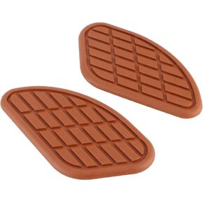 Motorcycle Fuel Tank Knee Pad, Vintage Tank Side Panels Protector Stickers Universal Gas Petrol Tank Knee Pads(Black) (Black)