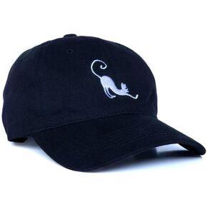 Capside Cat Baseball Cap,Embroidery Design,Exclusive Collection,Fashion,Embroidery,for Men Women,Street Style,Cool Cap,extroordinary,Breathable,Cotton,Premium Cap,Custom hat Black,White