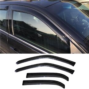 Wensdy 94228 4Pcs Outside Mount Side Window Visor Deflector Sun Rain Guard Set fit for 1992-2011 Mercury Grand Marquis (Excludes Landau Roof),98-11 Crown Vic (Short Rears),2003 Marauder