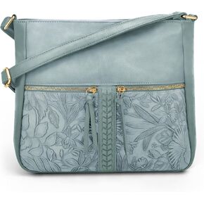 ALYSSA Crossbody Bags For Women Medium Vegan Leather Crossbody Bag Women's Shoulder Handbags Womens Hobo Bag
