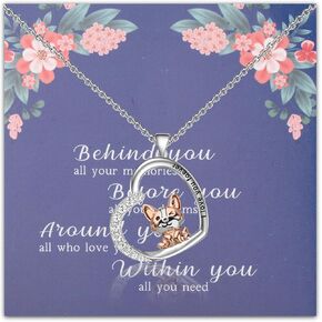 FEELMEM Corgi Lover Gift I Love You Forever Corgi Dog Pendent Necklace Corgi Mom Merchandise For Animal Lover