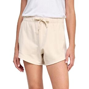 Women's GOTS Certified Organic Cotton French Terry High Rise Sweat Shorts Comfy Workout Lounge with Pockets