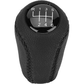 Estink 6 Speed Gear Shift Knob, Car Gear Shifter Head Leather Anti-Slip Lever Shift for Mazda 3 BK BL 5 CR CW 6 II GH CX-7 ER NC III MX-5 2005-2011