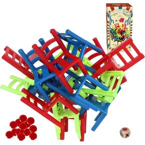 GOTHINK Wooden Balancing Pendulum Game, 42PCS Montessori Balancing Toys for Kids and Adults, Interactive Educational Toy for Children's Gift, Perfect for Parties & Travel