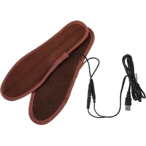 Healeved 1 Pair Winter Heated Insoles Heater Insole for Shoes Winter Insoles USB Rechargeable Insoles Warm Insole Shoe Warmer Inserts Foot Warmers for Shoes Shoe Inserts Sock Lining Fiber